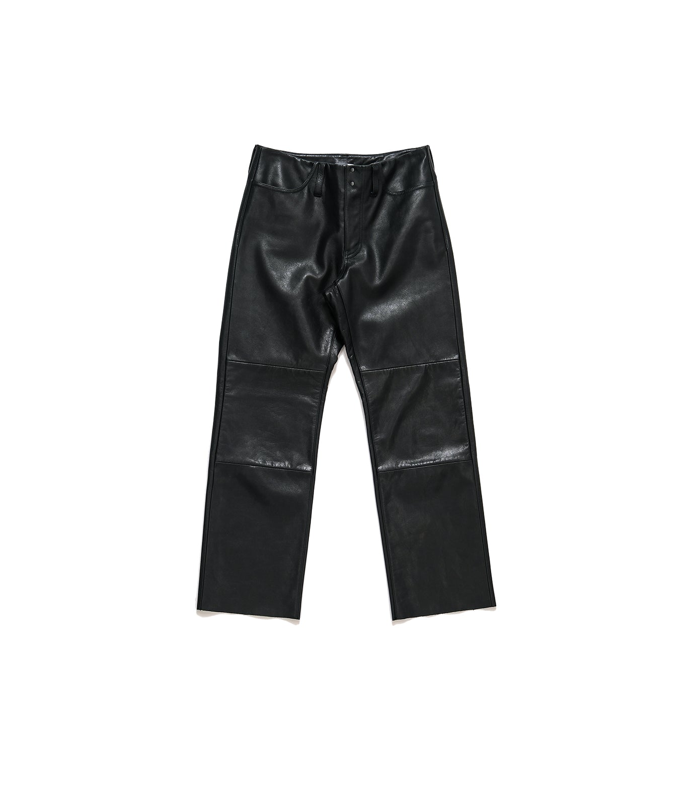 LEATHER TROUSERS - BLACK