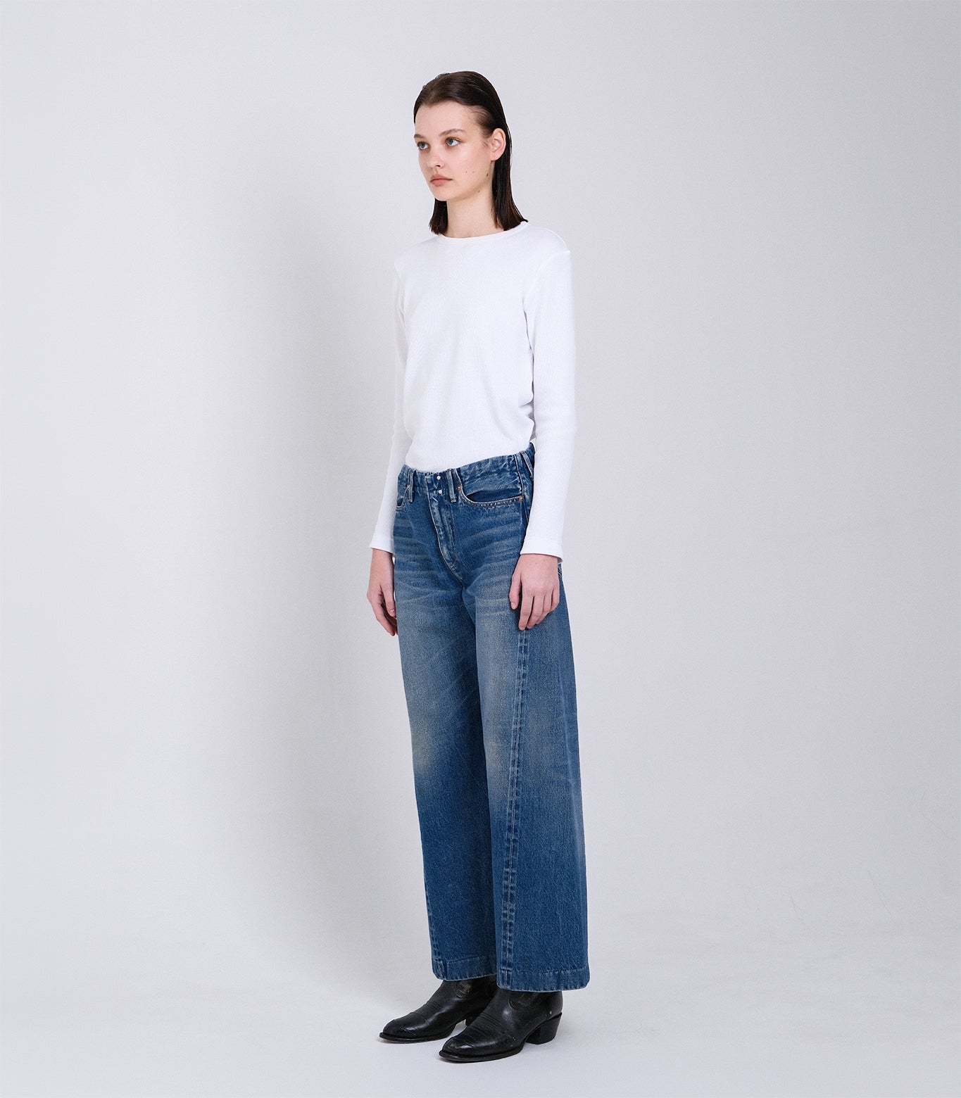 BOY JEAN TROUSERS - VINTAGE MID BLUE - TANAKA