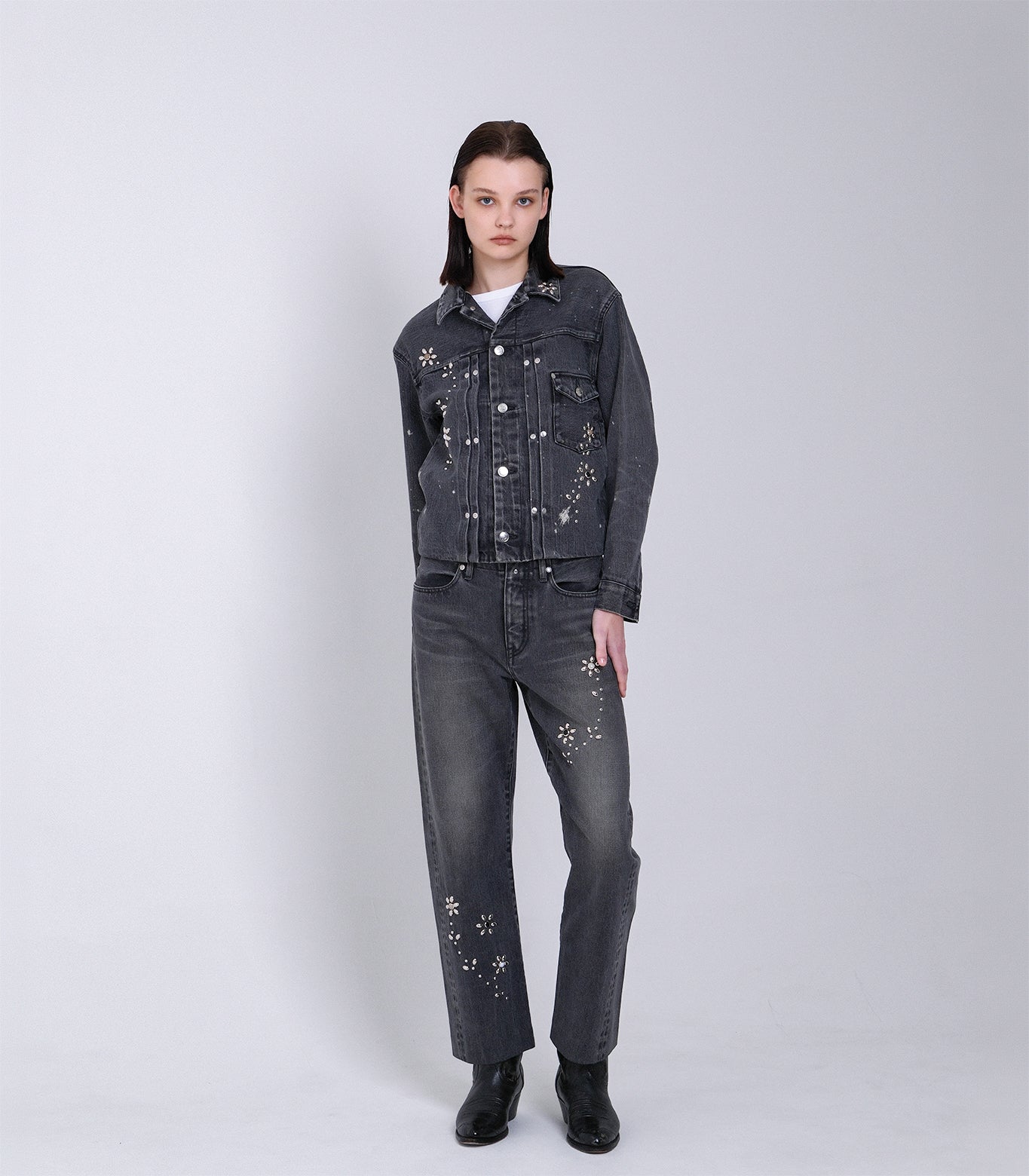 THE JEAN JACKET - GRAY(BIJOU) - TANAKA