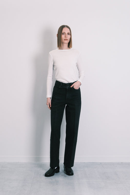 THE JEAN TROUSERS - BLACK - TANAKA