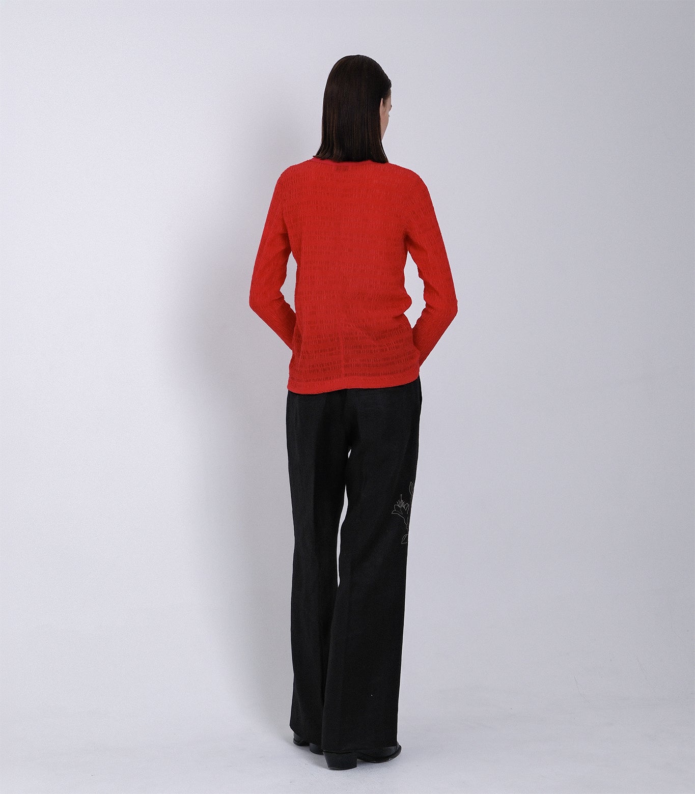 LONG SLEEVE TEE - RED - TANAKA