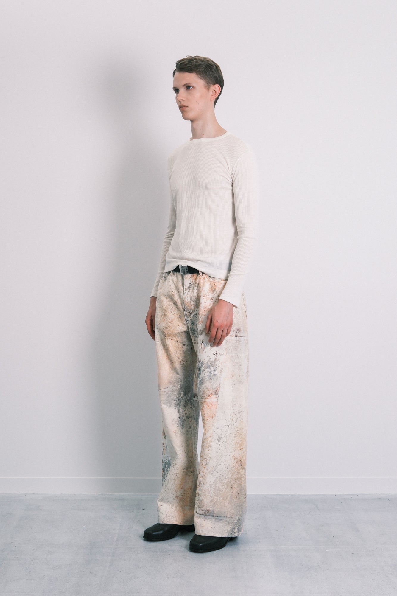 BOY JEAN TROUSERS - MARBLE