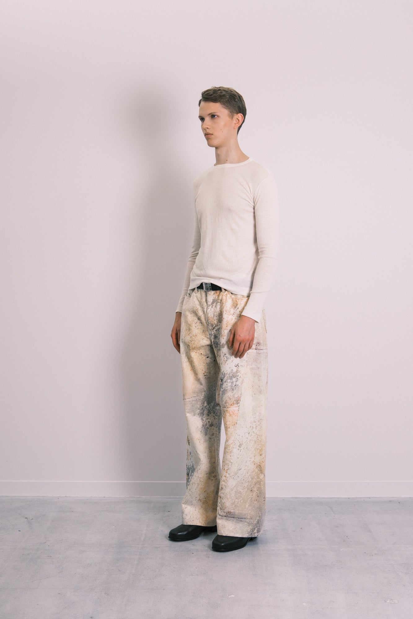 BOY JEAN TROUSERS - MARBLE
