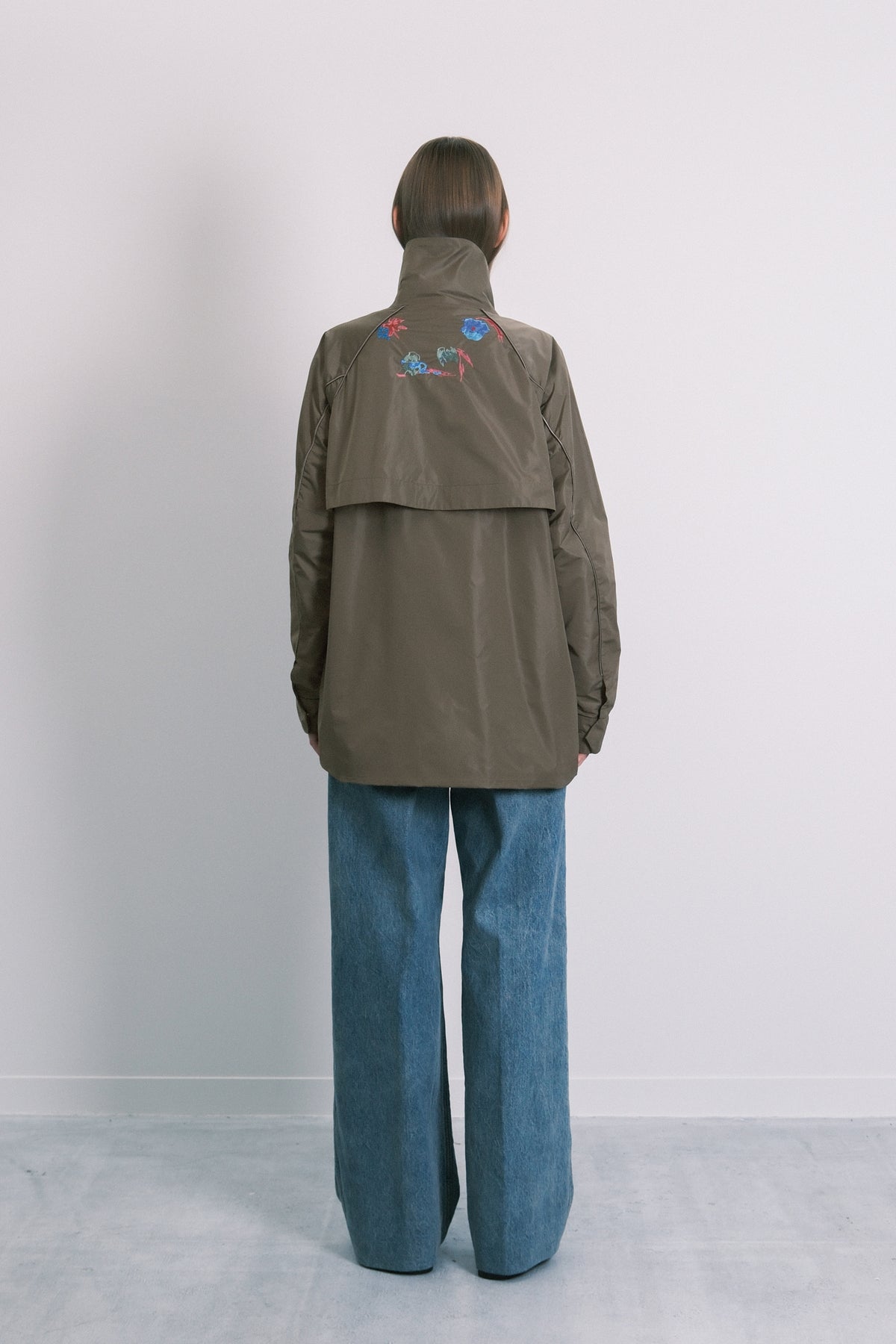 TRACK HALF COAT - SAGE(FLOWER)
