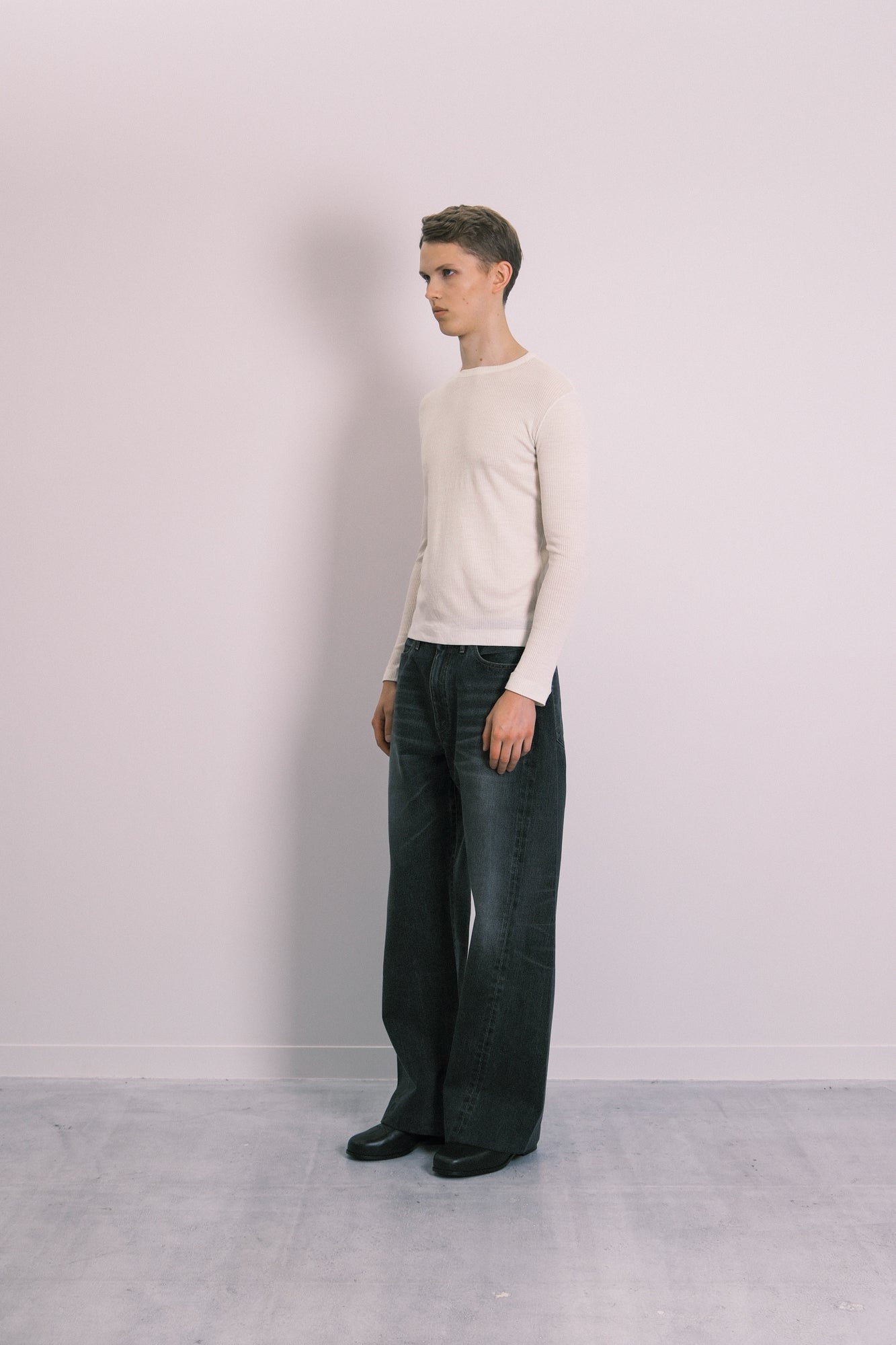 BOY JEAN TROUSERS - DARK GRAY
