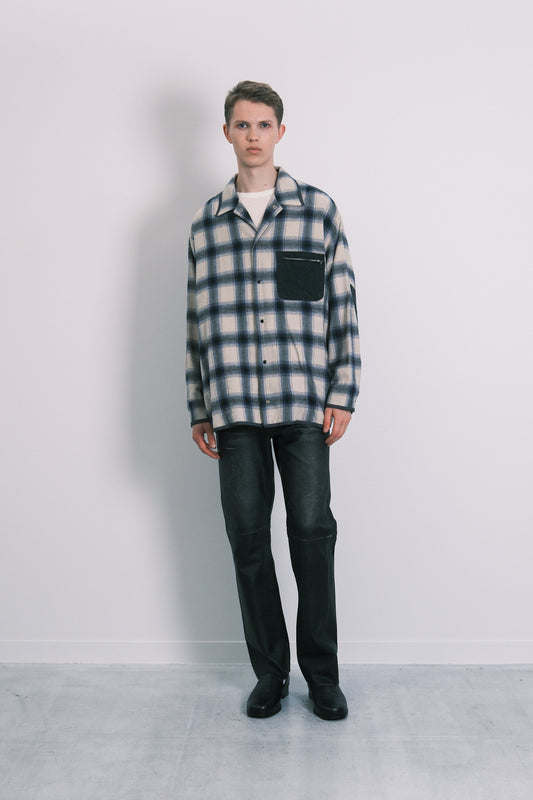 SHIRT JACKET - BLUE OMBRE