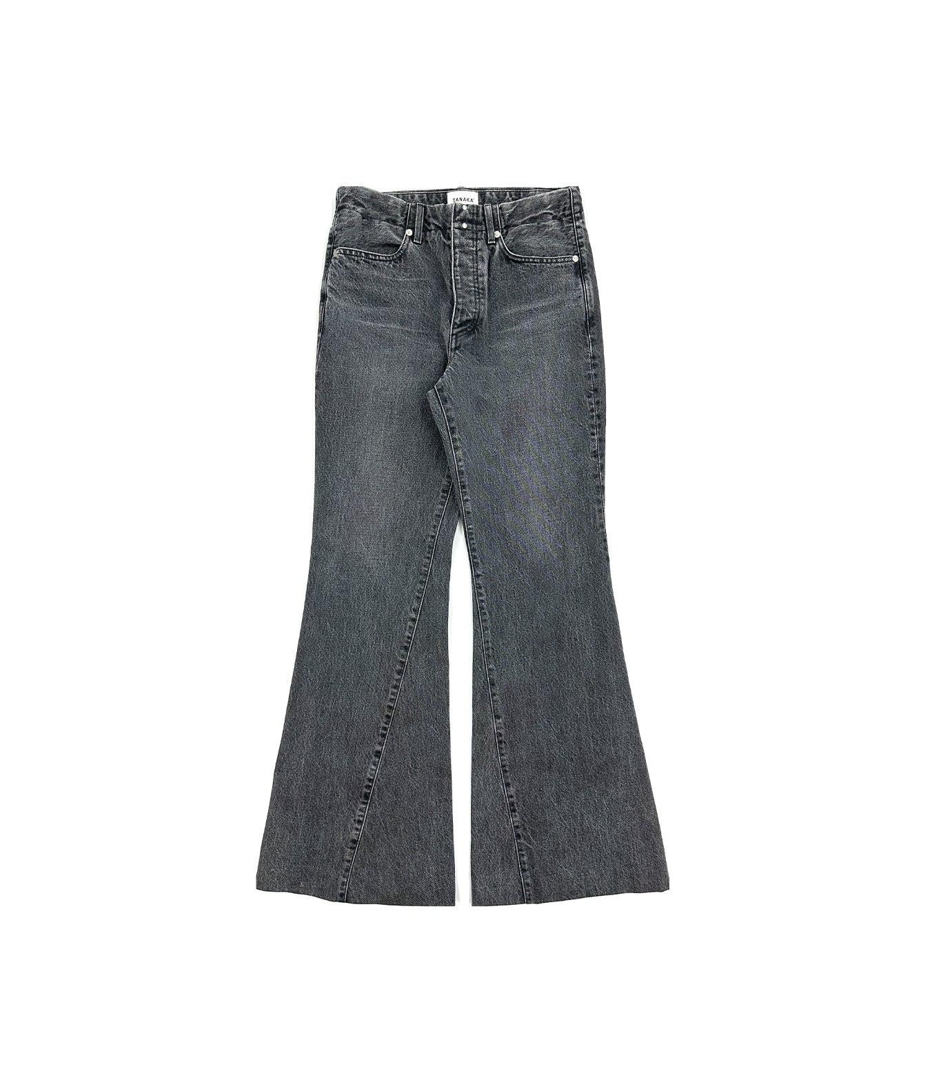 FLARE JEAN TROUSERS - GRAY