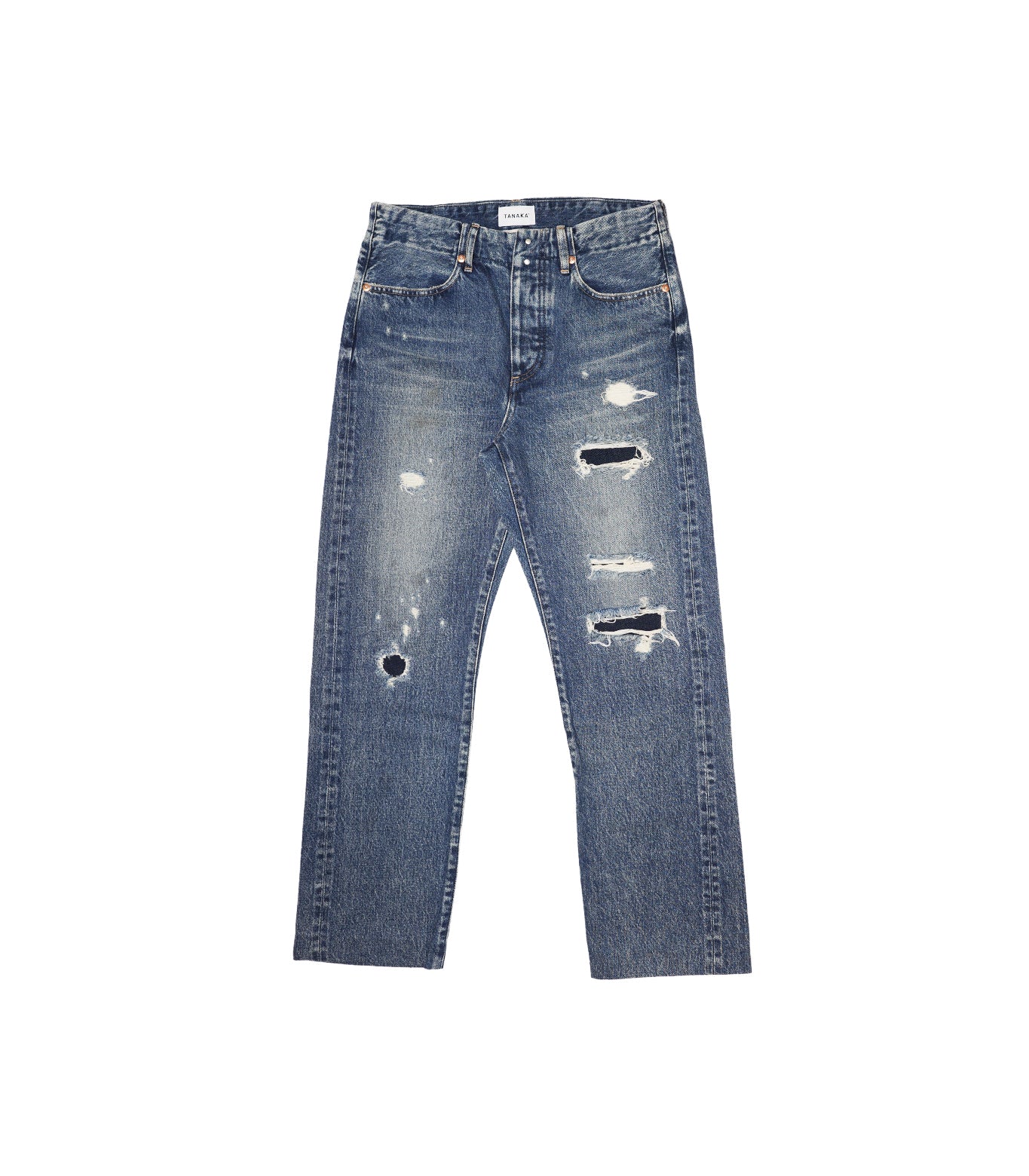 STRAIGHT JEAN TROUSERS - 60's BLUE – TANAKA