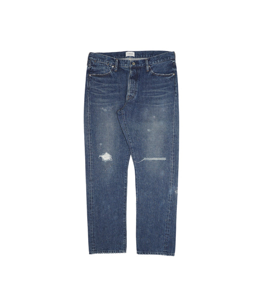 THE STRAIGHT JEAN TROUSERS - DARK BLUE - TANAKA