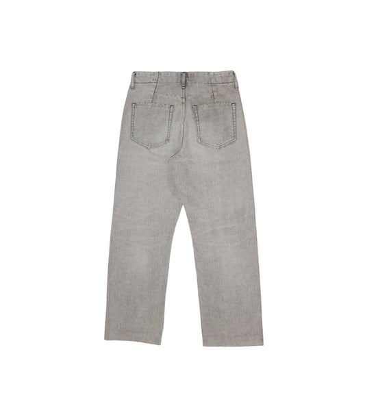 STRAIGHT JEAN TROUSERS - LIGHT GRAY