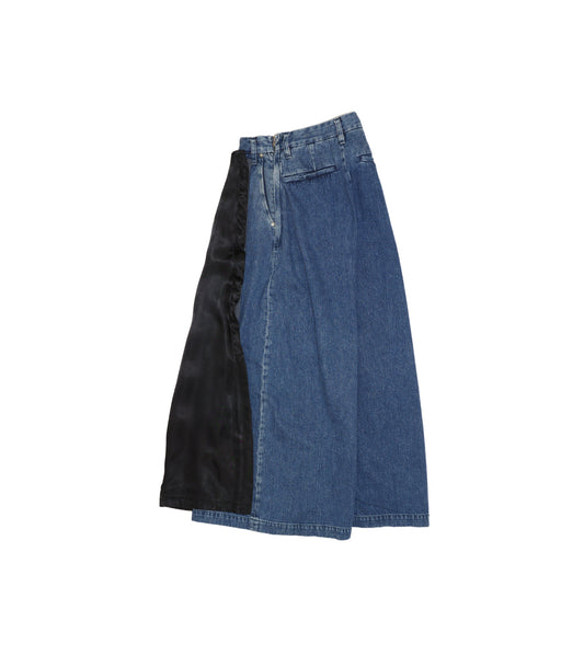 THE WIDE SKIRT PANTS - VINTAGE BLUE - TANAKA