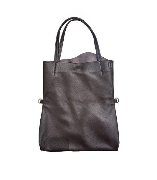 THE BAG M(STUDS) - BROWN