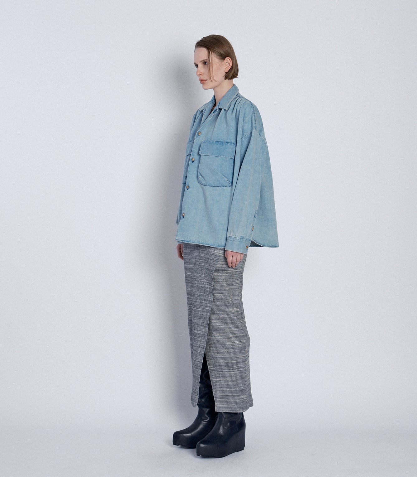 OVERSHIRT - ASH BLUE