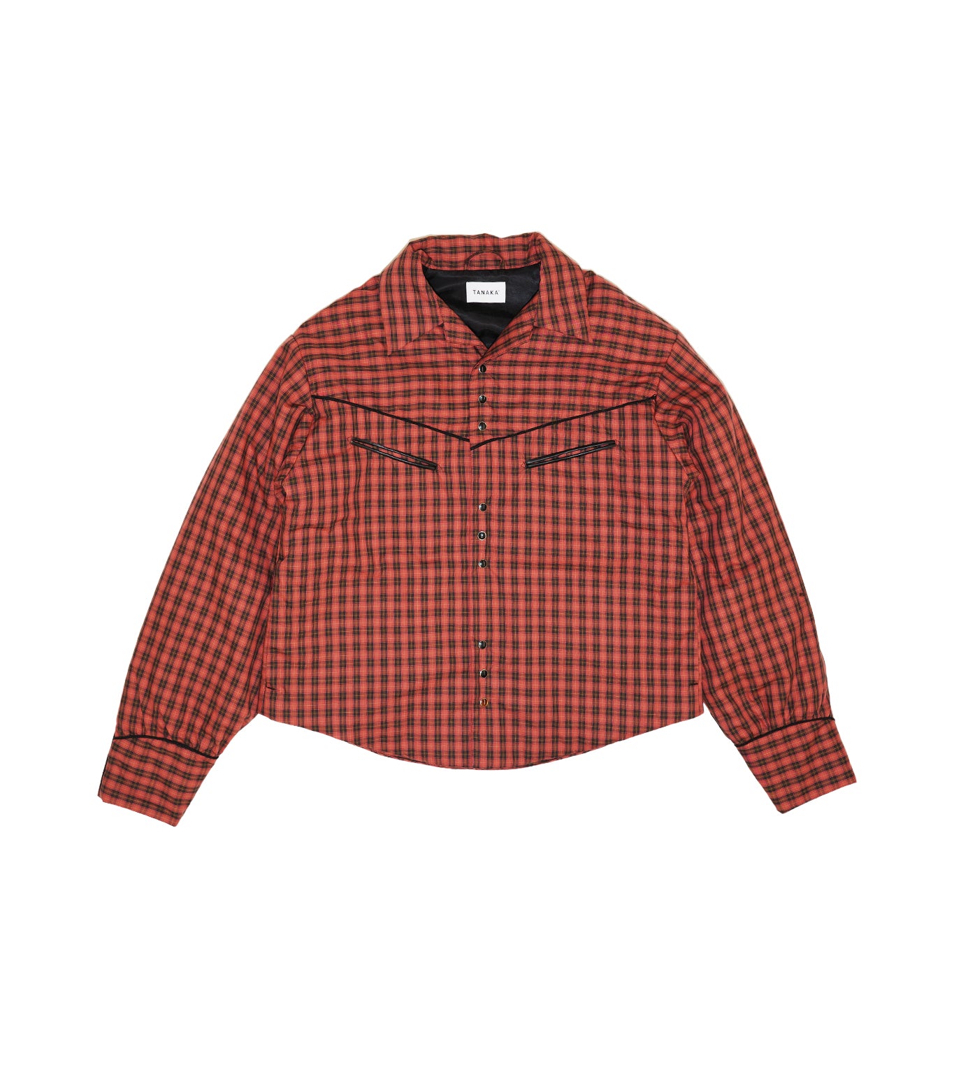 PADDED WESTERN SHIRT - RED CHECK – TANAKA