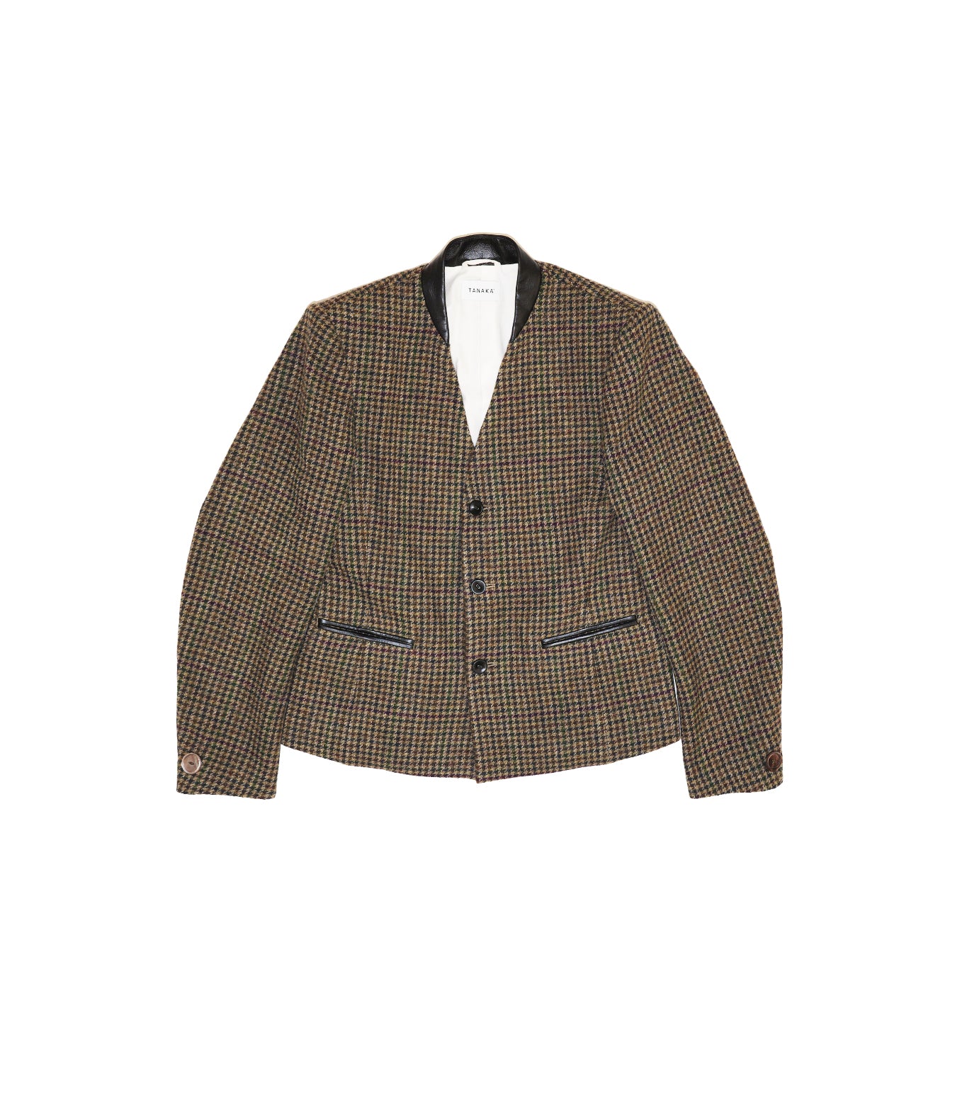 ZEN JACKET - BROWN CHECK – TANAKA