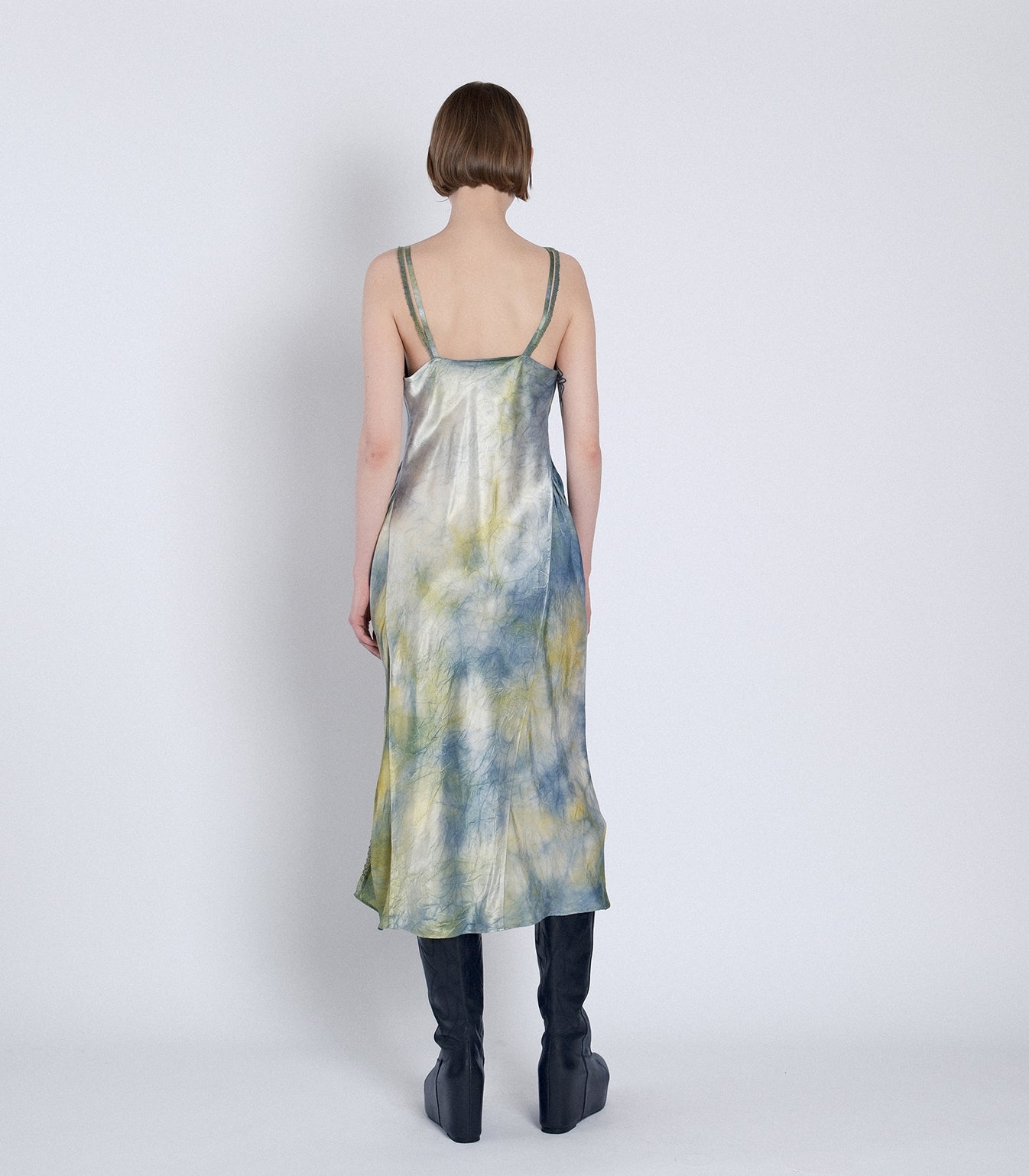 CAMI DRESS - GREEN BLUE