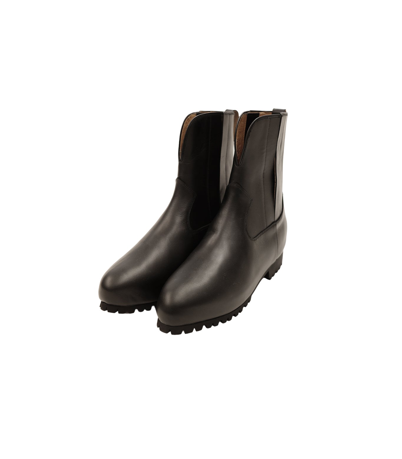 WESTERN CHELSEA BOOTS - BLACK (Non-Stitch) – TANAKA