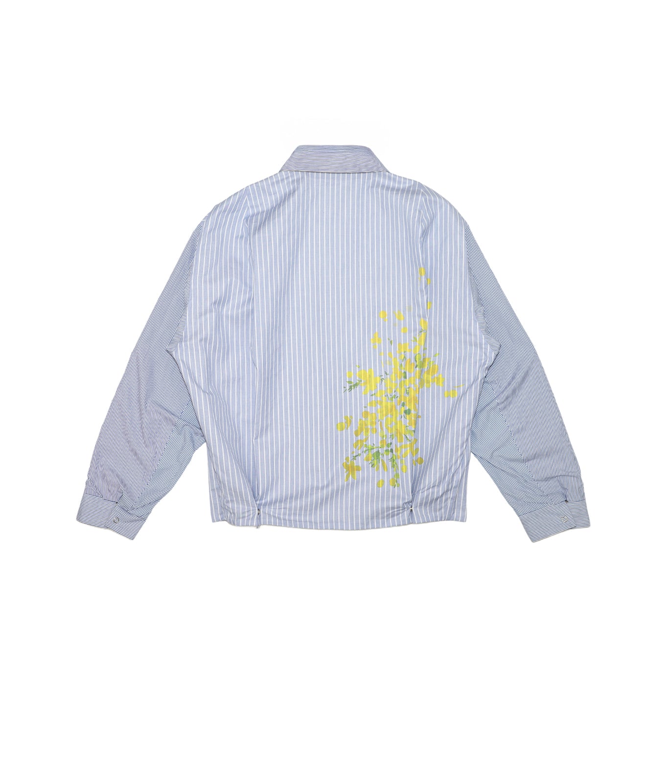 RIVERSIBLE JACKET - SAND/BLUE STRIPE(FLOWER) - TANAKA