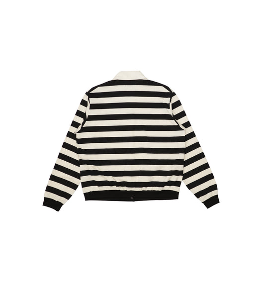 JERSEY CARDIGAN - BLACK STRIPE