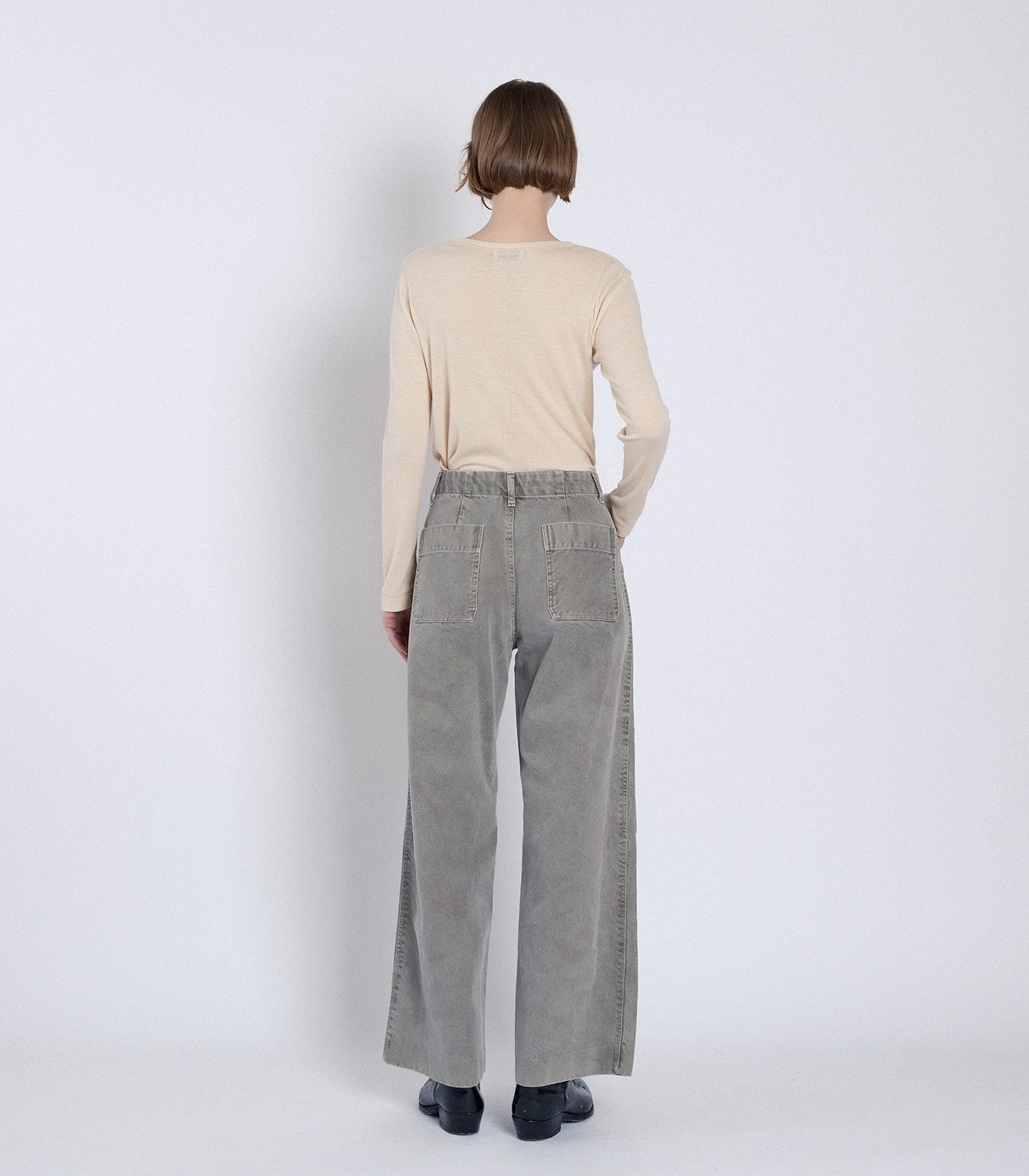WORK JEAN TROUSERS - FOGGY GREEN