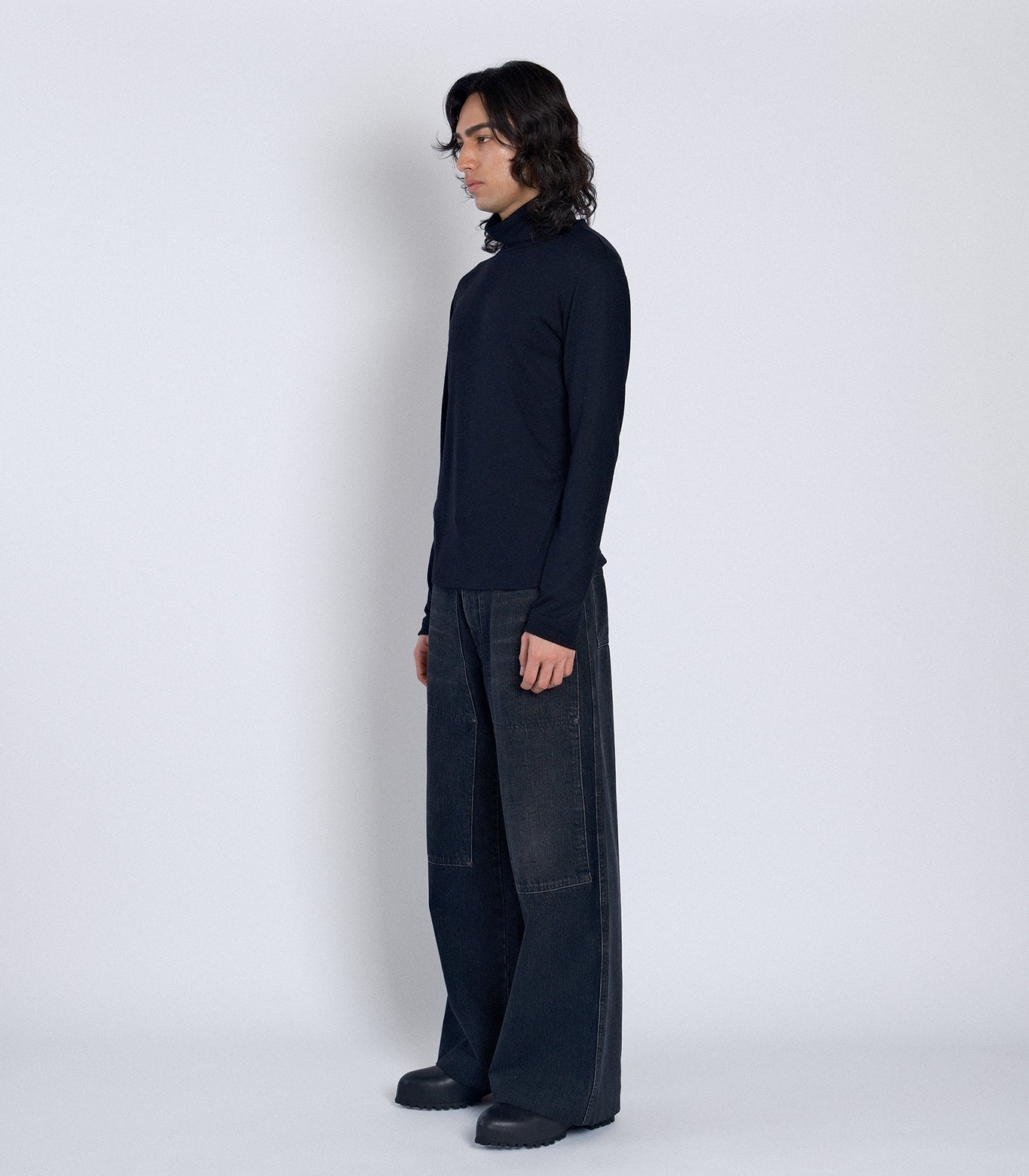 WORK JEAN TROUSERS - BLACK