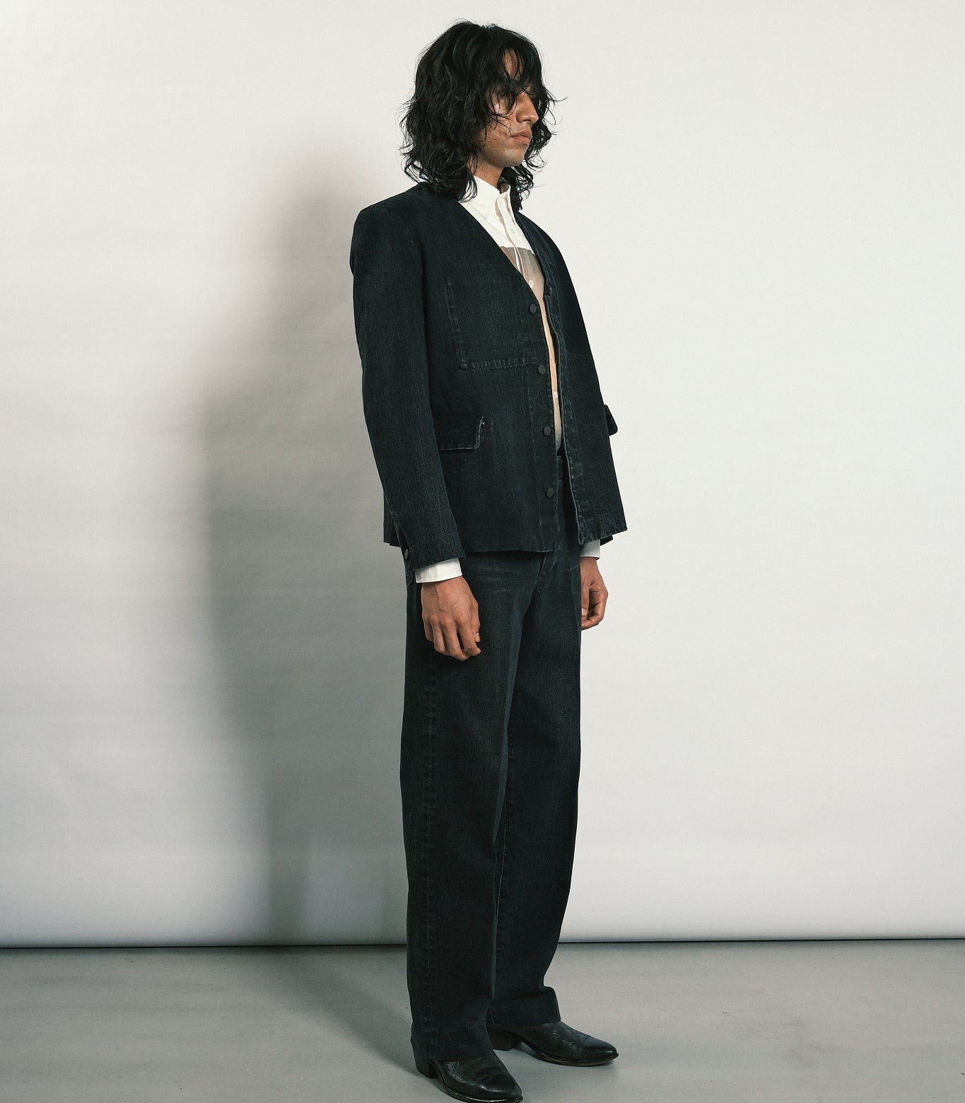 THE JEAN TROUSERS - BLACK
