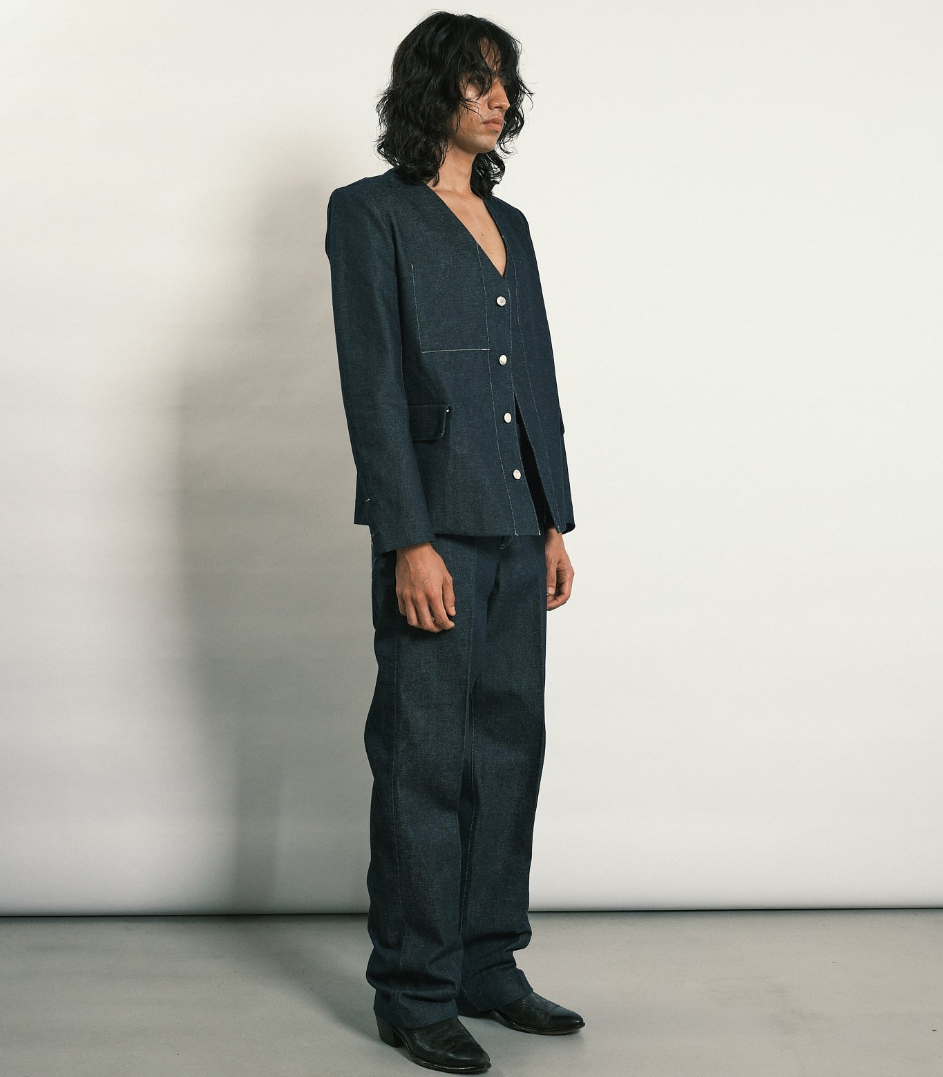 THE JEAN TROUSERS - RINSE BLUE