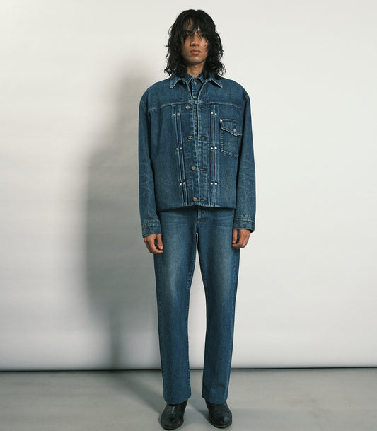 STRAIGHT JEAN TROUSERS - VINTAGE BLUE