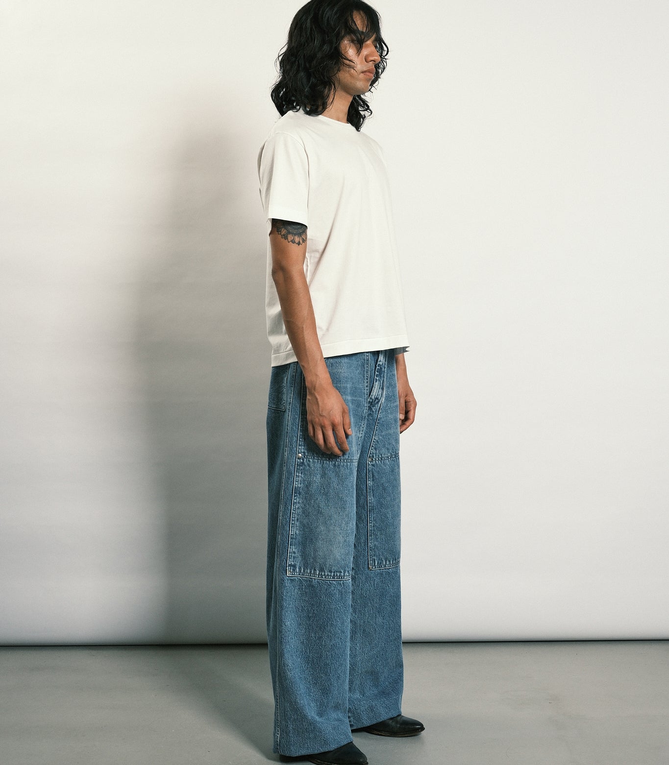 WORK JEAN TROUSERS - ASH BLEACH