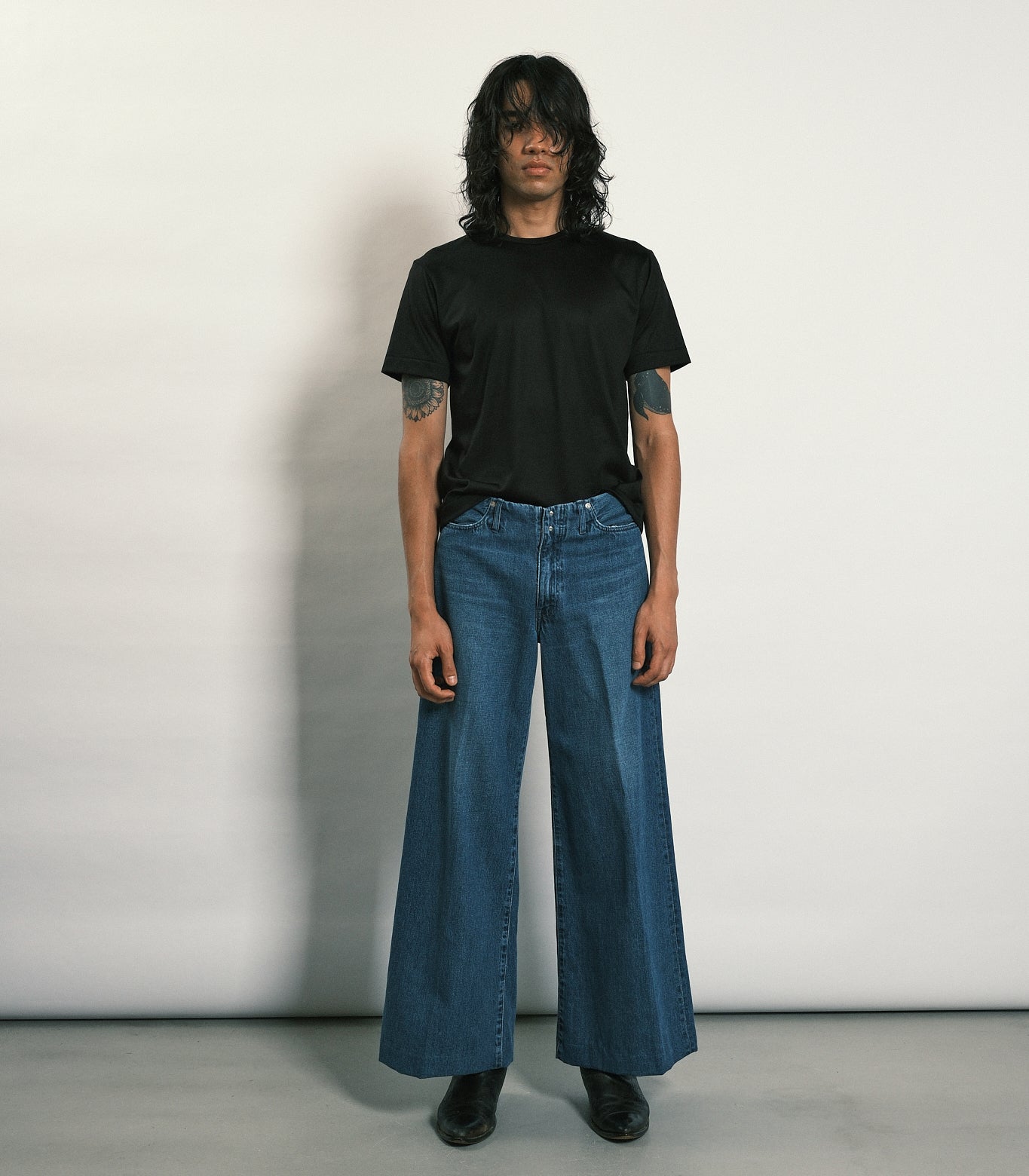WIDE JEAN TROUSERS - VINTAGE BLUE