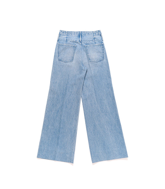 WIDE JEAN TROUSERS - ASH BLEACH - TANAKA