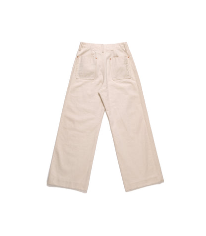 WORK JEAN TROUSERS - WHITE - TANAKA