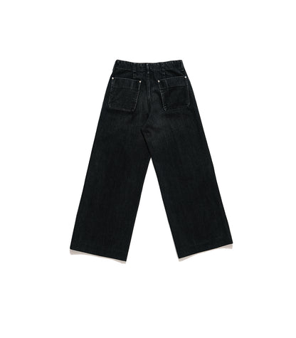 WORK JEAN TROUSERS - BLACK - TANAKA
