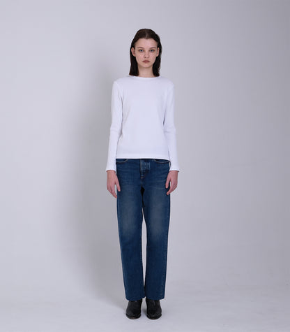 STRAIGHT JEAN TROUSERS - VINTAGE BLUE - TANAKA