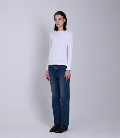 STRAIGHT JEAN TROUSERS - VINTAGE BLUE - TANAKA