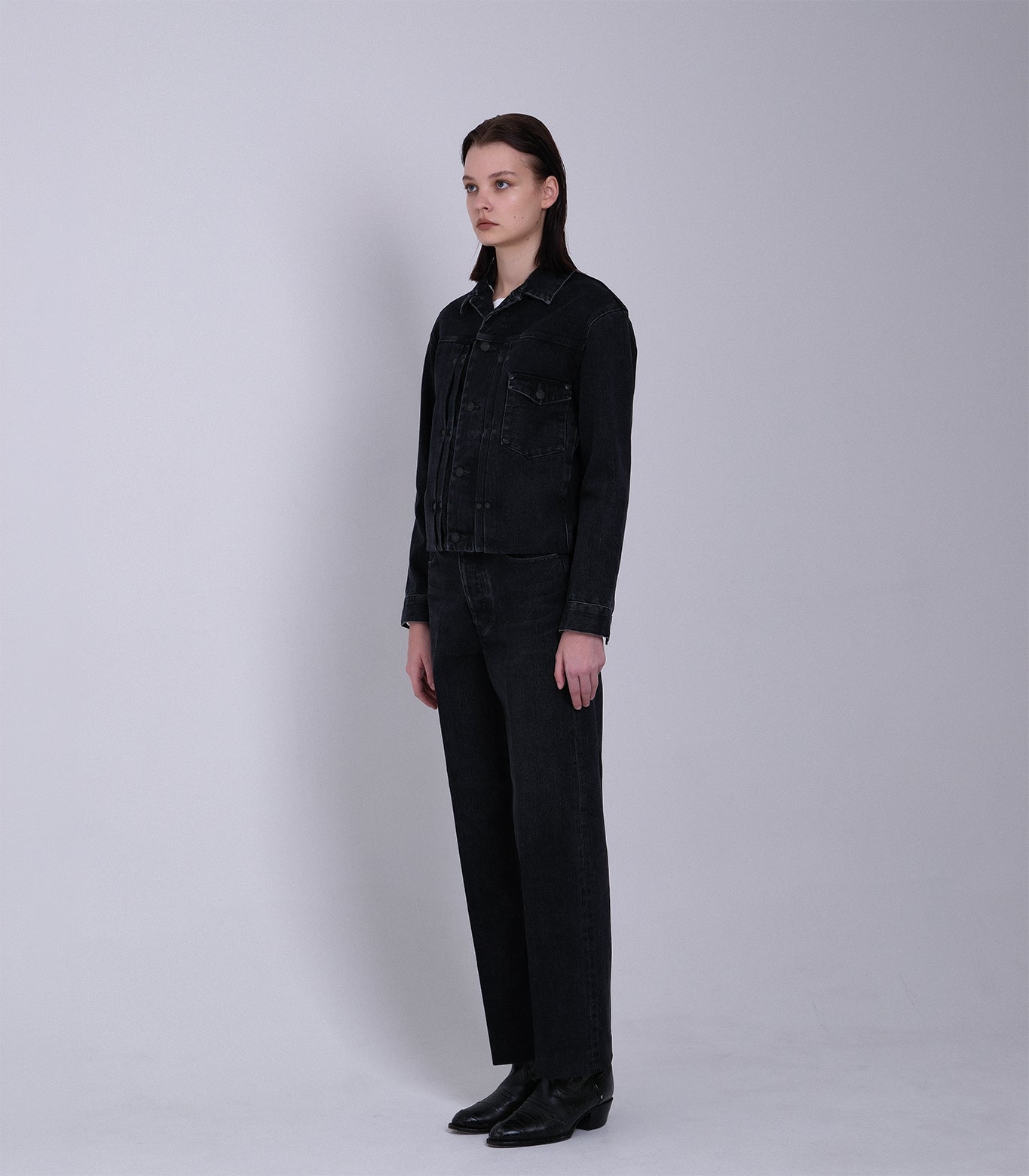 THE JEAN JACKET - BLACK - TANAKA