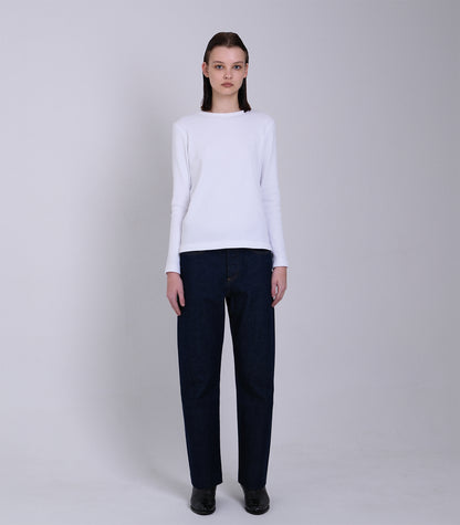 STRAIGHT JEAN TROUSERS - RINSE BLUE - TANAKA