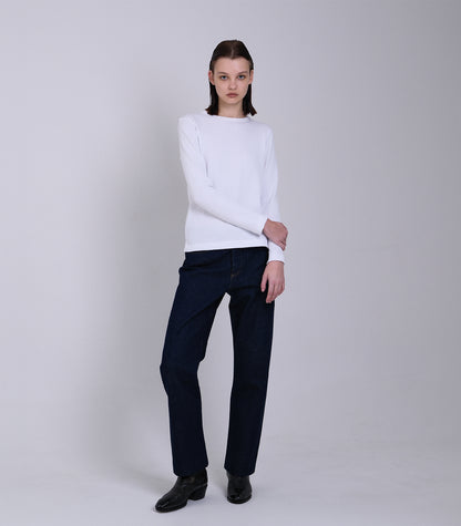 STRAIGHT JEAN TROUSERS - RINSE BLUE - TANAKA