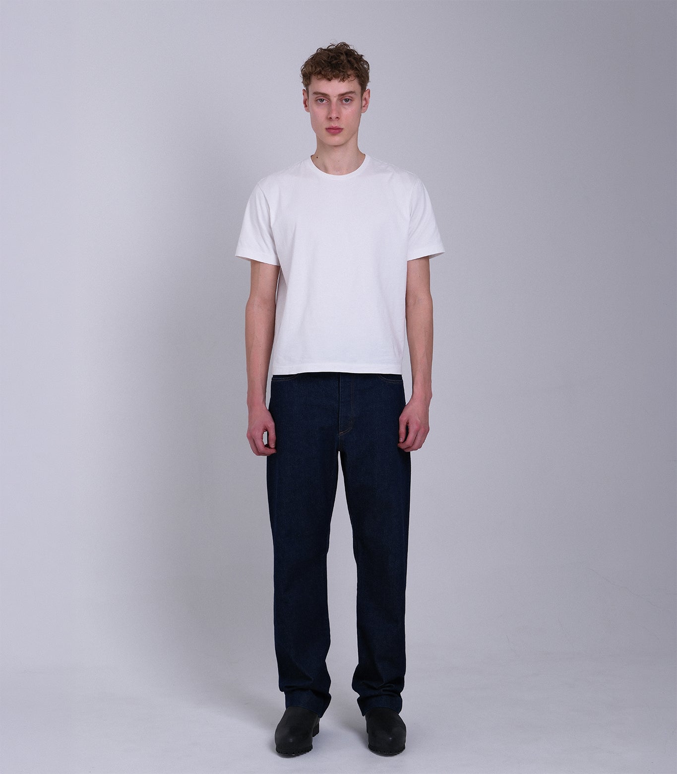 STRAIGHT JEAN TROUSERS - RINSE BLUE - TANAKA