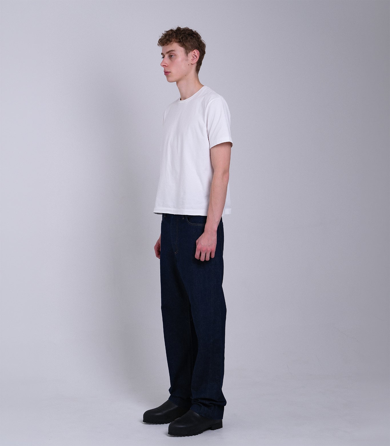 STRAIGHT JEAN TROUSERS - RINSE BLUE - TANAKA