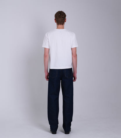 STRAIGHT JEAN TROUSERS - RINSE BLUE - TANAKA
