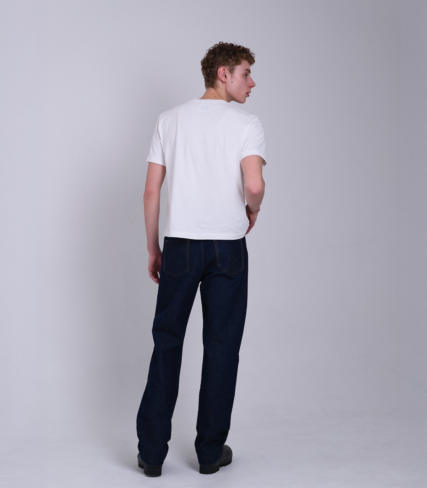STRAIGHT JEAN TROUSERS - RINSE BLUE - TANAKA