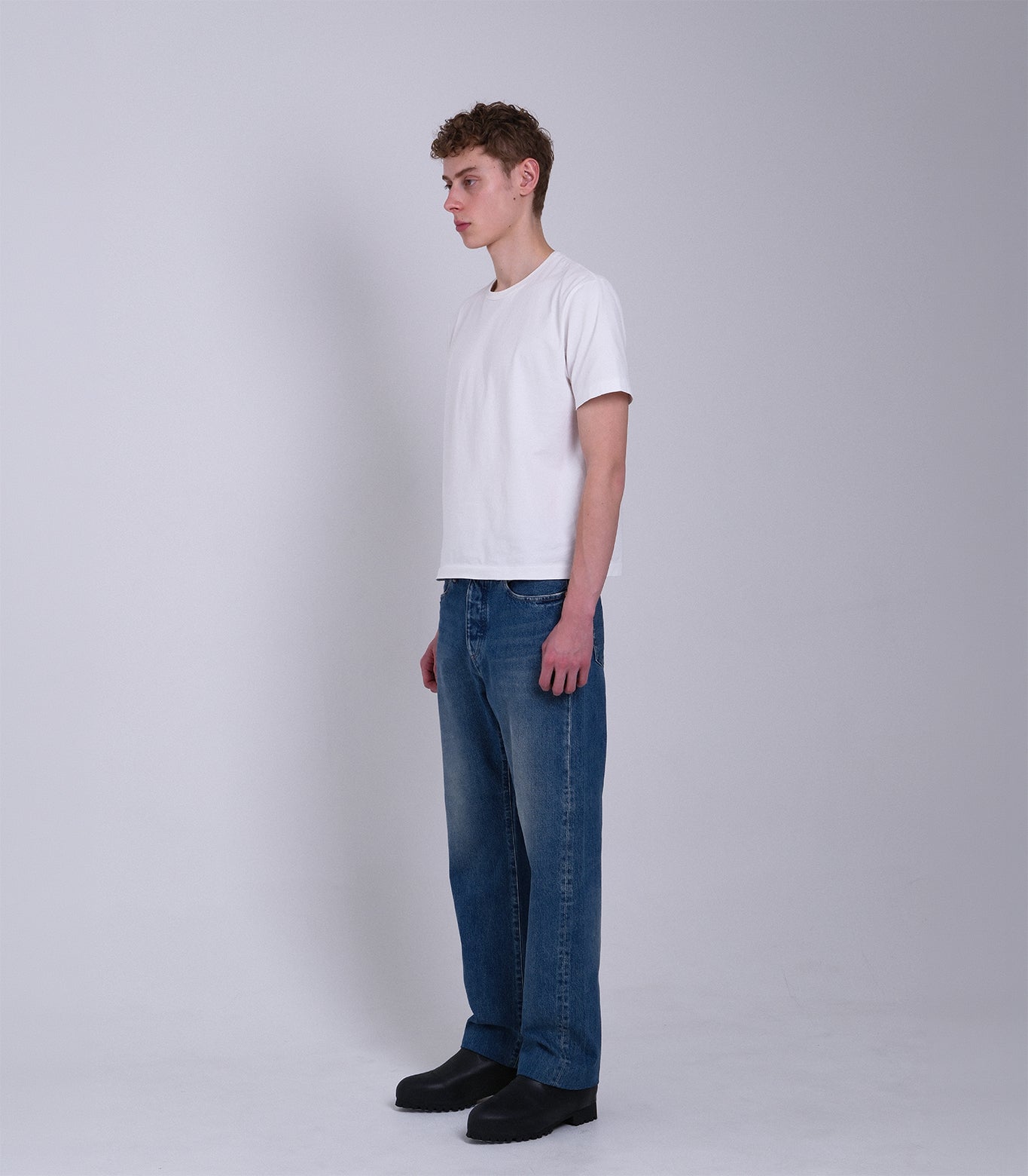 STRAIGHT JEAN TROUSERS - VINTAGE BLUE - TANAKA