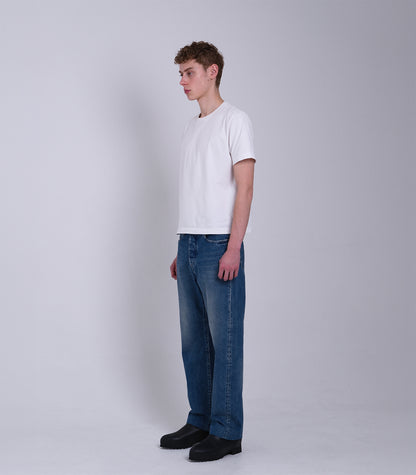 STRAIGHT JEAN TROUSERS - VINTAGE BLUE - TANAKA