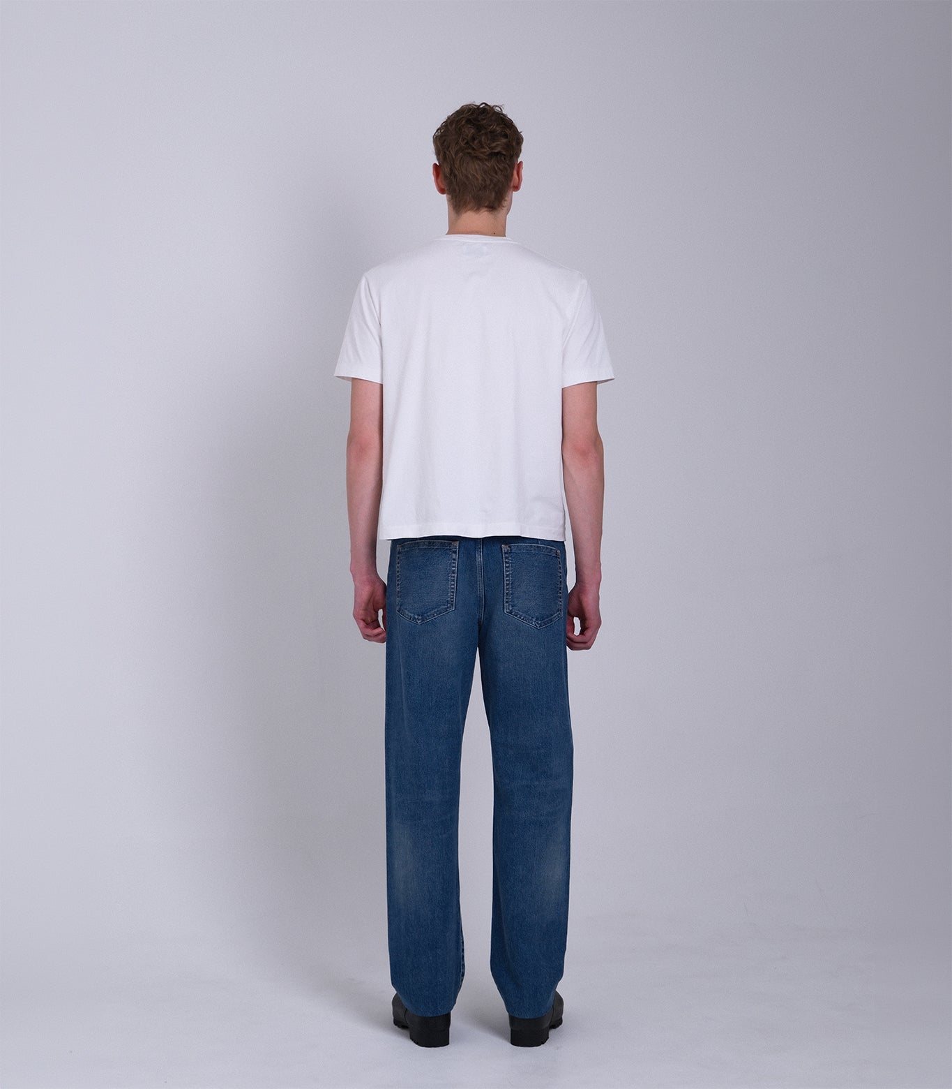 STRAIGHT JEAN TROUSERS - VINTAGE BLUE - TANAKA
