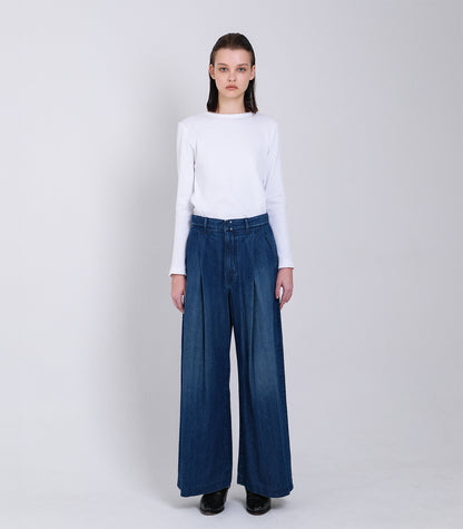HAKAMA JEAN TROUSERS  - VINTAGE BLUE - TANAKA