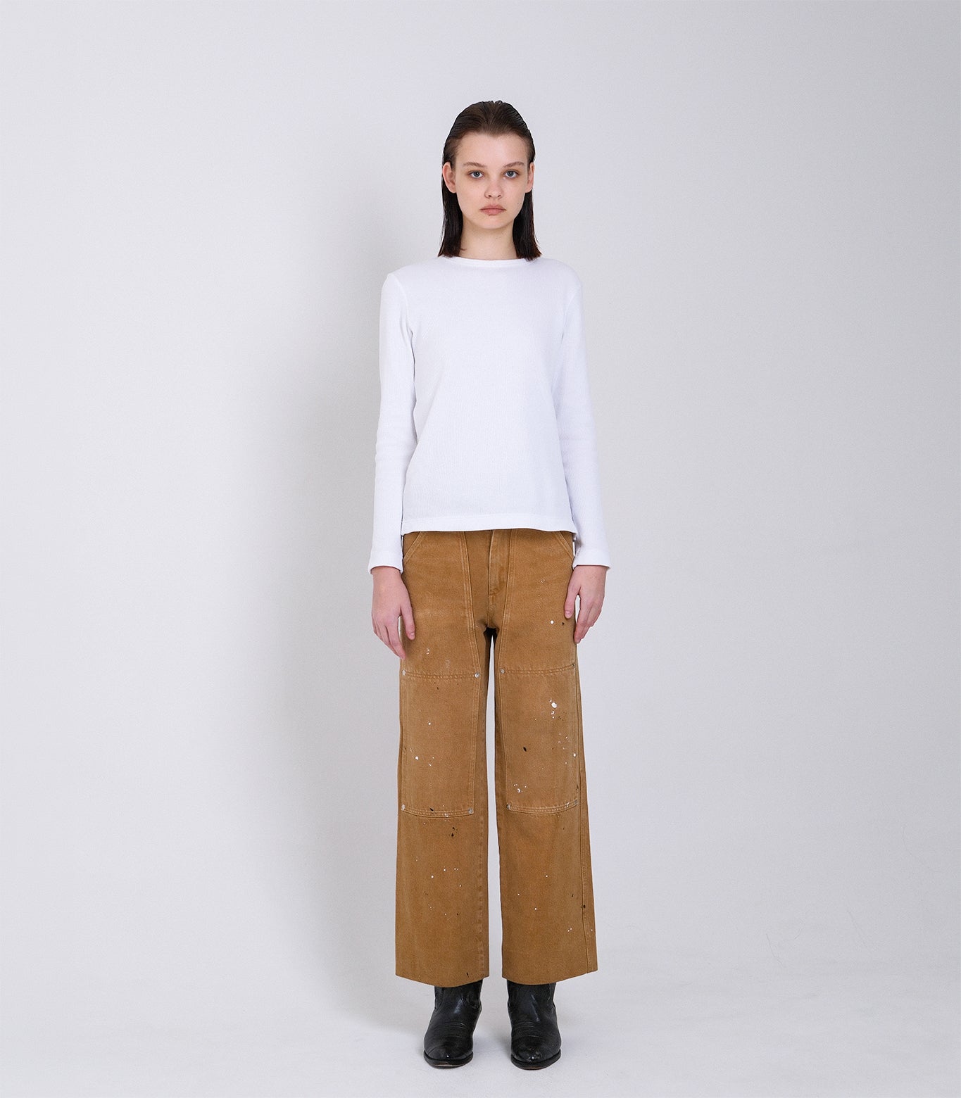 WORK JEAN TROUSERS - OVERDYE KHAKI - TANAKA