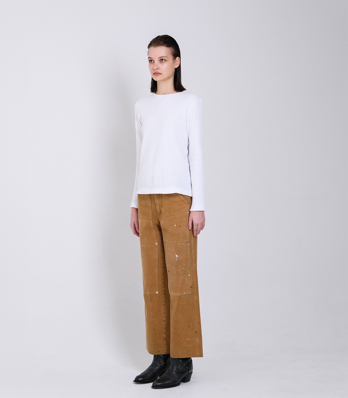 WORK JEAN TROUSERS - OVERDYE KHAKI - TANAKA