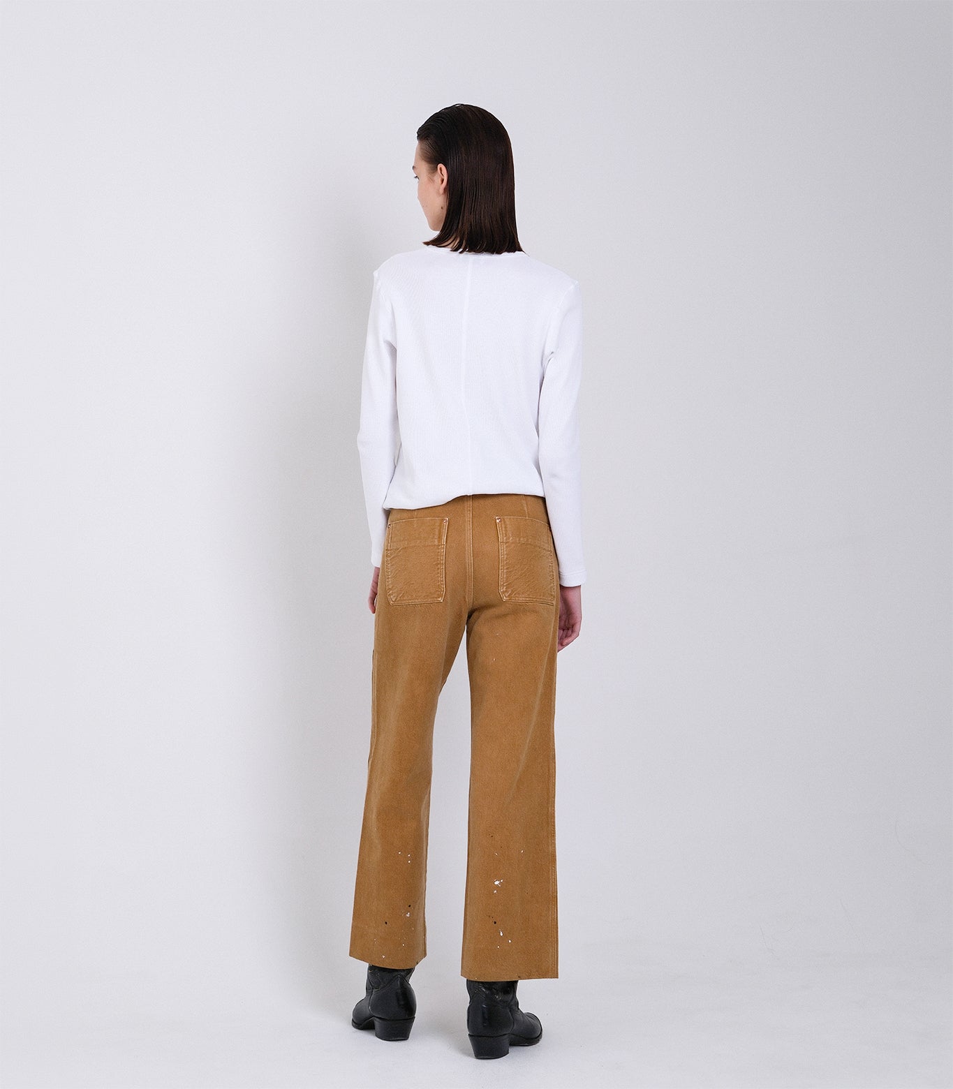 WORK JEAN TROUSERS - OVERDYE KHAKI - TANAKA
