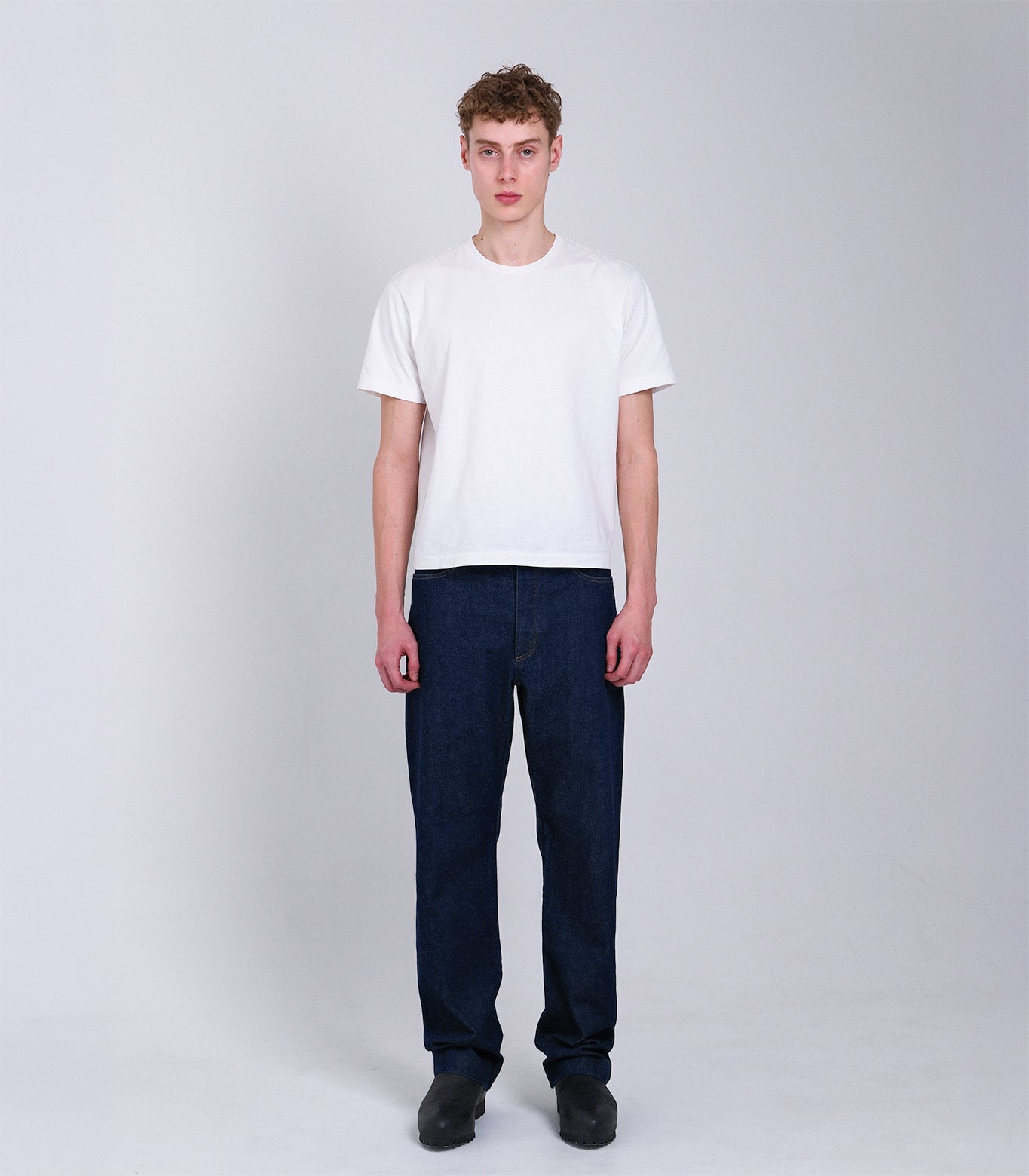 STRAIGHT JEAN TROUSERS - RINSE BLUE - TANAKA